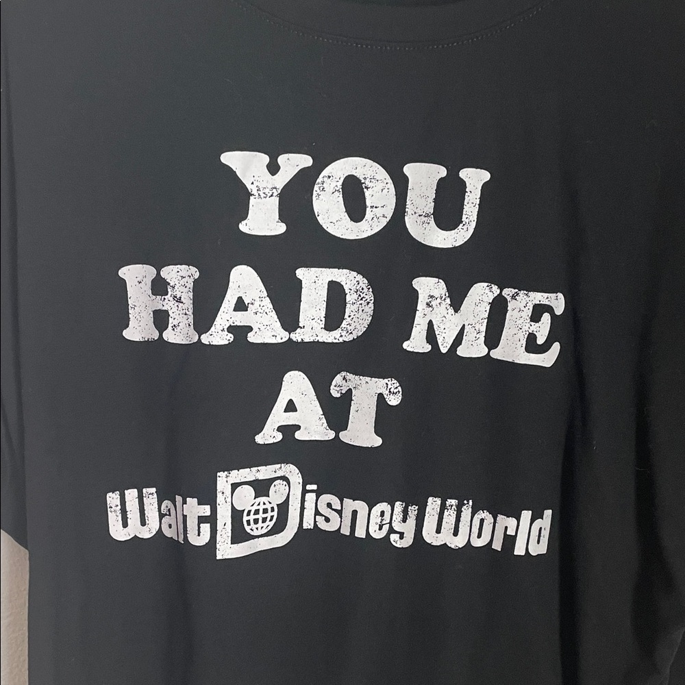 Disney Black T-Shirt with White Graphic - Picture 5 of 6
